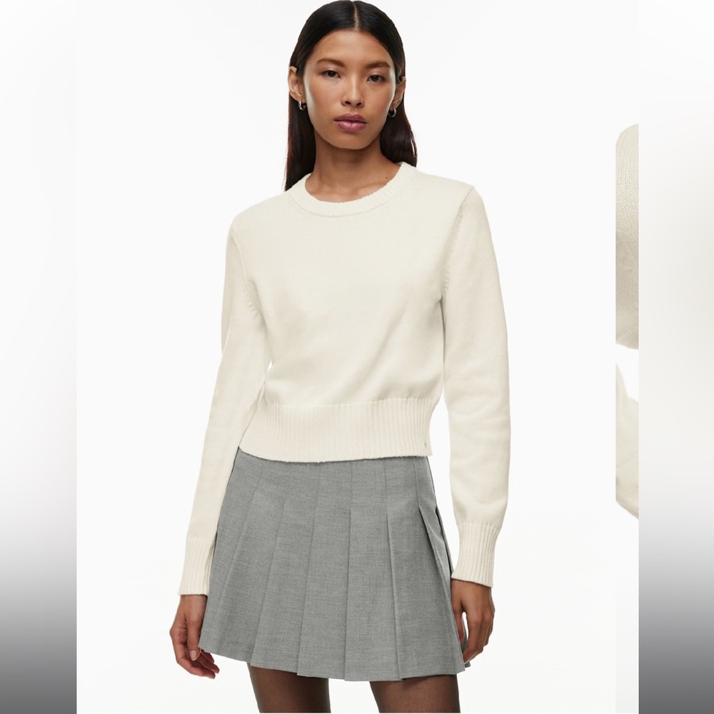 Aritzia Sunday Best Whisper White Sweater